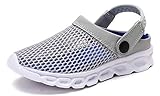  Yooeen Unisex Hausschuhe Clogs Sandalen Atmungsaktiv Mesh Pantoletten Outdoor Sommer Strand Schuhe Flache Rutschfest Bequem für Herren Damen Kinder