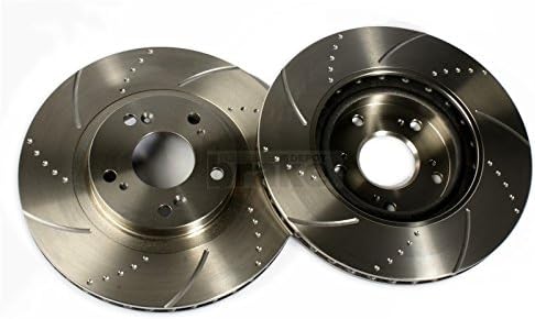 Rear Brake Discs Dimpled Grooved for 318 2.0 Sport E90 2005-2007