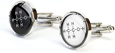 Handmade alcohol formula cufflinks