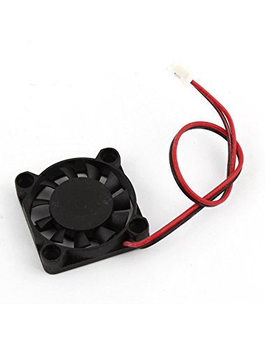 DC12V 0.08A 30mm 2-Draht Blei Lüfter schwarz für PC-Gehäuse CPU-Kühler - 2