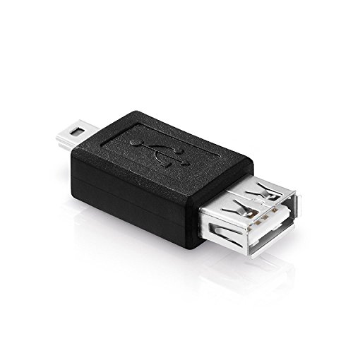 adaptare 41007 USB 2.0-Adapter Mini-Stecker Typ B 5-polig auf Buchse Typ A schwarz - 3