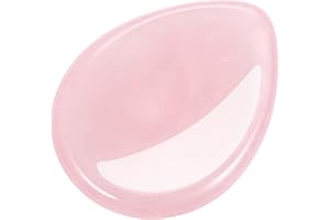 CrystalTears Rose Quartz Crystal Worry Stone Thumble Polished Healing Crystals Pocket Palm Stone Thumb Worry Stones for Anxiety Stress Relief Crystal Therapy