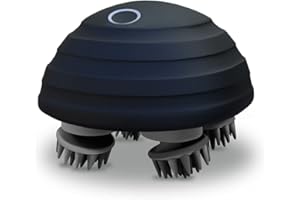 ‎CHLOVOE CHLOVOE Elektryczny masażer skóry głowy, przenośny ręczny wodoodporny masażer skóry głowy IPX7 z 5 trybami ugniatania i 96 węzłami do relaksacji ciała i łagodzenia stresu.