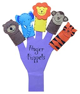 finger puppet of wild animals