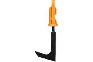 Fiskars OneClick Fogskrapa, Tillsats för Ta bort av Gräs och Mossa | Enkelt Byte med bara en Klick, Robust Borstålsblad, Svart/Orange, 1080687