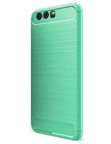 Huawei Honor 9 Funda  Carcasa Caso Cubierta de Protecci  n de TPU Silicona con Textura de Fibra de Carbono para Huawei Honor 9 5 15  Smartphone  Verde