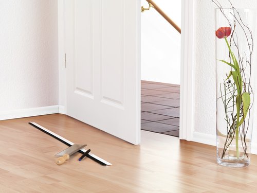 tesamoll Türdichtschiene für glatte Böden, weiß - 3