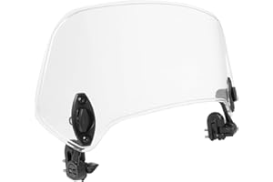 Sarini Pare-Brise de Moto, déflecteur de Vent, Clips réglables, déflecteur de Vent Universel pour Pare-Brise, becquet de Pare-Brise