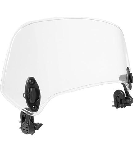 Spoiler Pare-brise Universel Pour Moto – Déflecteur De Vent Réglable, Clips Inclus – Réduit Les Turbulences Et Le Bruit