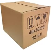 &Ccedil;ELİKPEN&Ccedil;E 12 Desi &Ccedil;ift Oluklu Karton Koli 40x30x30 cm 10 Adet