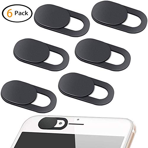 Webcam Cover 6pcs Tapa Webcam Ultra Delgada 0.6mm Cubierta de la Cámara Web para iPad, Portátil, Macbook, Macbook Pro, Dell, Lenovo, HP y Más, Protege Tu Privacidad