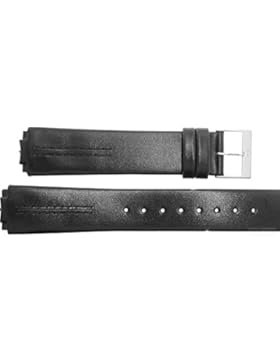 Uhrenarmband für Skagen 433LSLC Leder schwarz Federsteg Ansatz Ersatzband