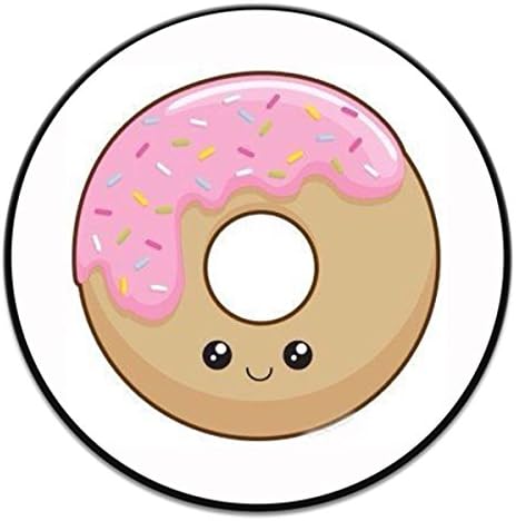 Expanding Stand and Grip for Smartphones and Tablets, Multi-function Mounts and Stands Kit Car Mount iPhone Holder Collapsible-Cookie Donut-black