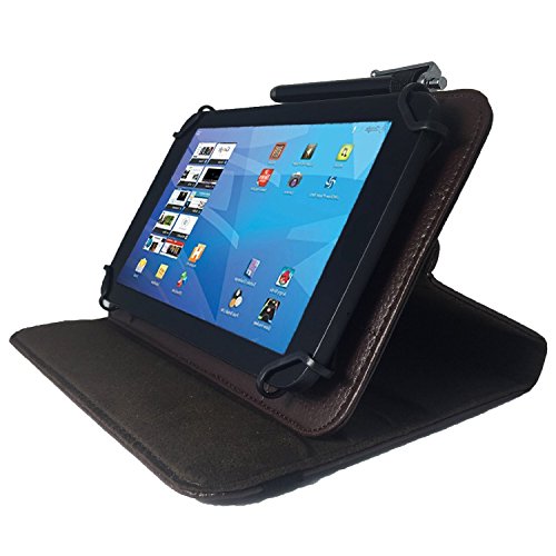 TECLAST P80H MT8163 – 8 Zoll Drehbare Tablet Schutztasche mit Standfunktion + Touch Pen – Braun 8 Zoll 360 - 5