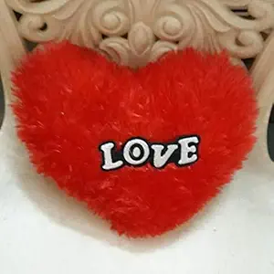CHANDERKASH Love Red Heart Cushion Stuffed Soft Heart Pillow Gift for Your Valentine, Friends, Girlfriends, Boy Friends, Wife and Christmas(14X 10Inchs)_Hair Acessories