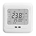 Produktbild LCD Touchscreen Raumthermostat Elektrisch Digital Tempraturregler Thermostat Fußbodenheizung elektrisch 16A weiße Hintergrundbeleuchtung Neu DE