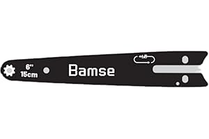 Bamse Mini guía de cadena de motosierra de 6 pulgadas, accesorios de mini motosierra, para reemplazar la placa guía, corte eficiente