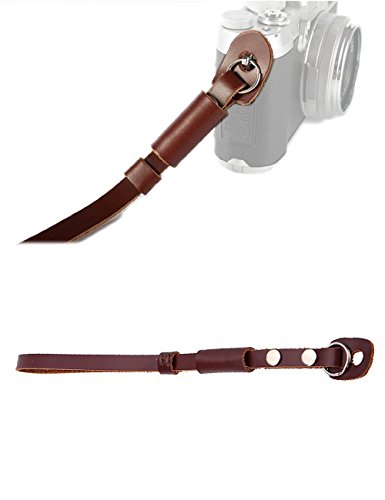 X-Cool Professional Quick Release cuir r  glable Main Camera Grip Bracelet Strap pour Nikon Canon Sony Pentax Olympus Panasonic Camera  Cuir marron 