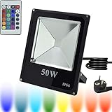 ✔16 Farben & 5 Modi (Smooth, Flash, Fade, Strobe, Constant) durch Fernbedienung zu fernsteuern, ideal Licht für Gartendekoration, Stimmung-Beherrschung auf Party, Innen-Deko usw.