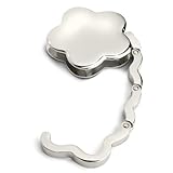 Größe 45mm Klappbarer Chrom-Handtaschenhaken Blume