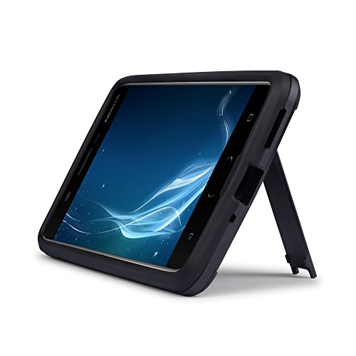 Nokia 5 Carcasa H  brida de Silicona   Polycarbonato Doble Resistencia  y soporte para mesa - Negro oscuro