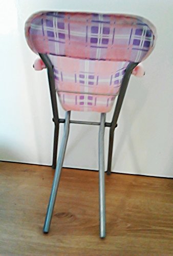 Girls Pink Pretend Play Doll High Chair Feeding Accessory Toy Children House Play Fun Activity Indoor Outdoor Gift Xmas Birthday Set