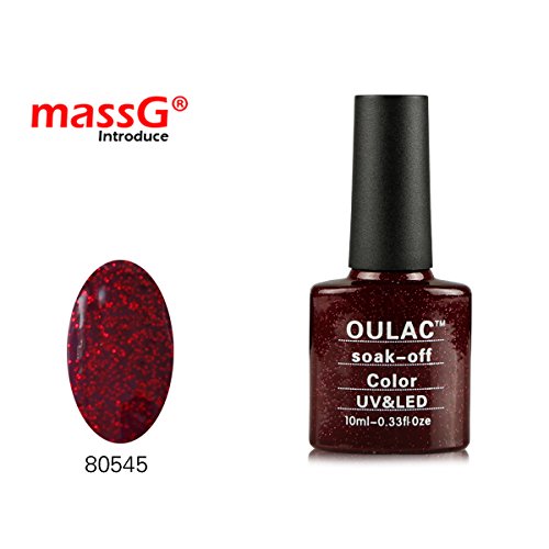 10ml OULAC Nail Gel Shine Gloss Matte Polish Varnish Remover Cleanser Wipes UV Light Required Fast Dry - Ruby Ritz