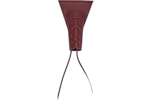 ‎GORGECRAFT GORGECRAFT Schwert-Etui-Halter Braun PU Kunstleder Halloween Mittelalter Retro Verstellbare Taille Dolch Schutzhülle Hülle Schulter Rücken Schnalle Gürtel Holster für Cosplay Kostüm Schwert Frosch