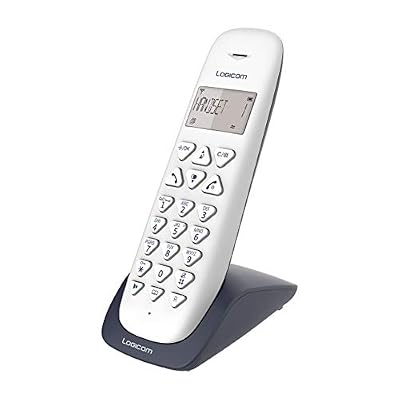 LOGICOM VEGA 155T Téléphone Fixe sans Fil avec Répondeur Ardoise