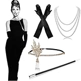 Faux Perlenkette: 1920 Vintage Kleid Zubehör, zeitlos klassischen Stil, verknotet zwischen jeder Perle, es ist schwer und nicht billig Kunststoff, geeignet für Homecoming / Prom tragen, Hochzeitsaccessoires.Lightweight weißen Perlen.