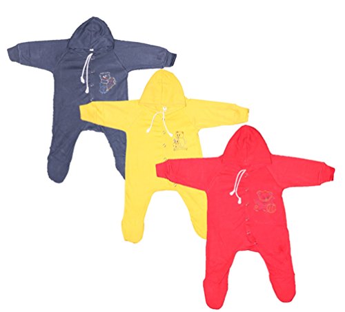 Montu Bunty WearNew Born Baby Clothes Set Romper & Sleepsuit For Baby (Pack of 3)