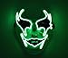 Produktbild Upolymall LED Grimace Horror Glowing Mask Party Mask, Halloween Role Dress Up Cool Mask,Carnival Christmas Decoration,Ghost Dance Holiday Party (Fluorescent Green)