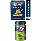 Barilla Penne Rigate Kalem Makarna 500 Gr 2'li + Pesto Fesleğen Makarna Sos 190 Gr