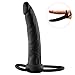 Produktbild Utimi 15cm Silikon Dildo Emulational Dick Realistischer Penis mit 2 Penisring, Für Analspiele, Schwarz