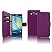 Price comparison product image Samsung GALAXY A5 PURPLE PLAIN PU LEATHER WALLET FLIP CASE COVER AND FREE SCREEN PROTECTOR FROM GADGET BOXX