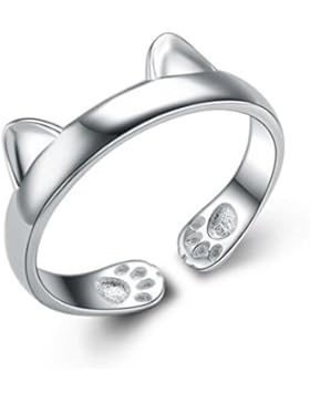 SevenAndEight Damen Ringe Serie Ringe aus S925 Silber Verstellbar