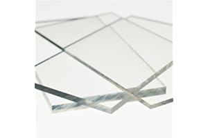 Greenhouse Warehouse Clear Acrylic Sheet, A4 Size, 4mm thick