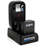 ✔ Dual Indicador LED: El Procharge incluye LED doble que indica la carga completa para sus GoPro héroe 4 y héroe cámaras 3+