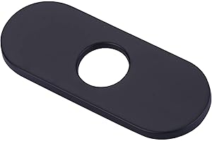 WOWOW 16 cm Küchenspüle Wasserhahn Loch Abdeckung Deckplatte, Spülbecken-Lochabdeckung für 1- oder 3-Loch-Küche, Waschbeckenarmatur, Einloch-Mischbatterie, Rosettenplatte, Edelstahl-Deckplatte,