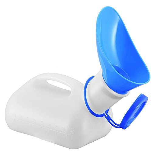 1000ML UNISEX LID OUTDOOR TRAVEL TOILET URGENT URINE MALE FEMALE URINAL BOTTLE