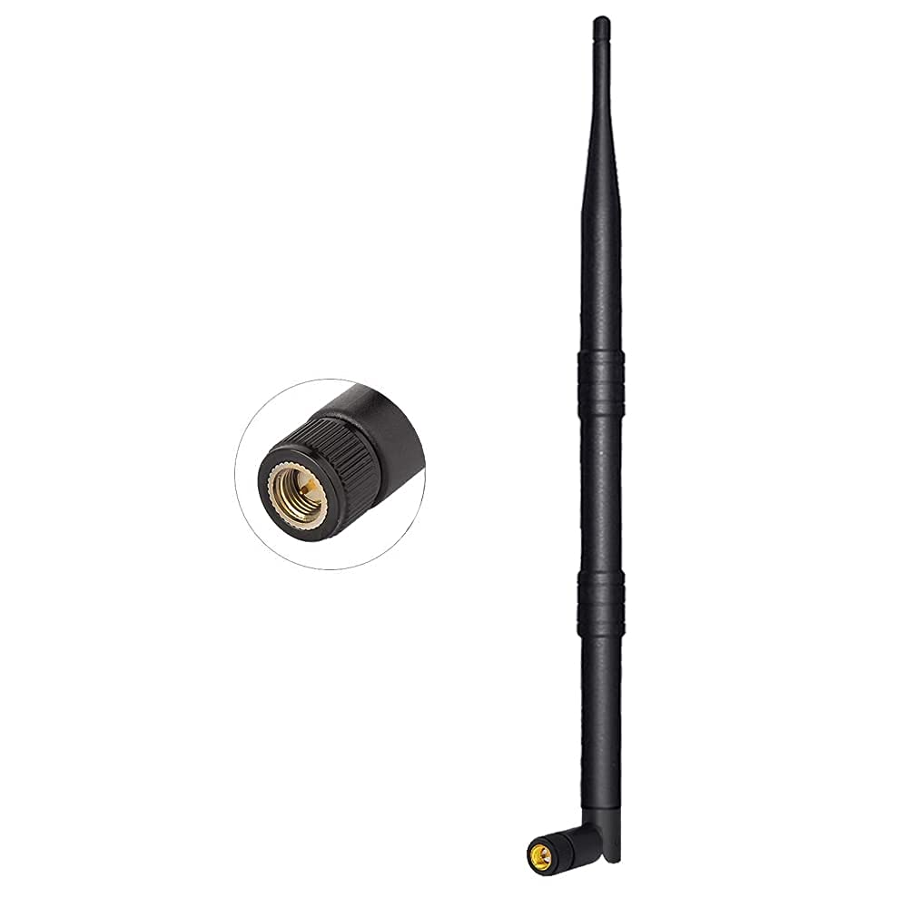 NBR 9dBi Whip Rubber Duck Omni Antenna - SMA Male Plug Connector for Modem CCTV Camera, Computer- 1 Pc.