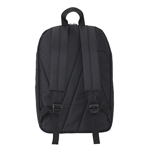 RIVACASE Rucksack für Notebooks bis 15.6” – Extrem flache und kompakte Tasche mit viel Platz und hohen Tragekomfort – Schwarz - 2
