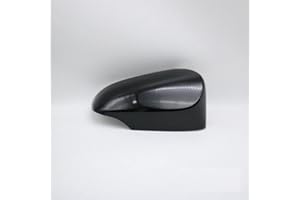LIUZZ Fit For Toyota Yaris 2012 2013 2014 2015 2016 2017 2018 2019 Outside Rearview Mirror Cover Wing Door Side Mirror Shell Cap Housing-black_right_side