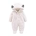 Produktbild Infant Baby Teddy-Fleece Strampler Overall Yanhoo Langarm Einfarbig Cartoon Tier Verdickung Plus SAMT mit Kapuze Fußteil Jumpsuit