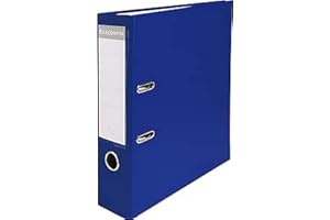 Exacompta - Ref 918407B - PP Lever Arch File - 320 x 290mm in Size, Suitable for Storing A4 Documents, 75mm Spine, Reinforced Finger Pull & Bottom Edge - Blue