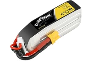 GENS ACE Tattu 450 mAh 14,8 V 75C 4S Batteria Lipo XT30 Long