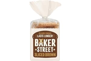 SARAS FLAVOURS OF ASIA Baker Street Sliced Brown Bread 600g (Pack of 2) | Wholesome and Delicious Wholemeal Bread | Healthy and Nutritious | Long Life Freshness