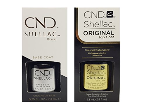 CND Shellac Power Polish - BASE COAT & TOP COAT SET - 2 x 7.3ml