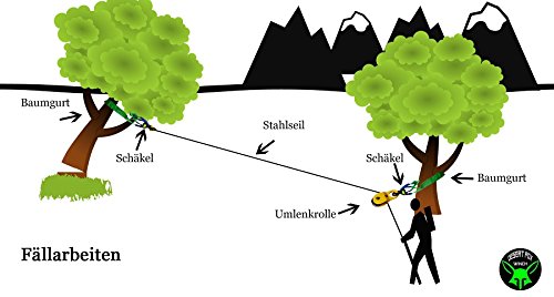Bergegurt Baumgurt Abschleppseil 3m 9t - 2
