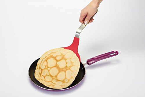 Colourworks Jumbo-Pfannenwender mit Nylonschaufel, 40,5 cm – Rot - 2